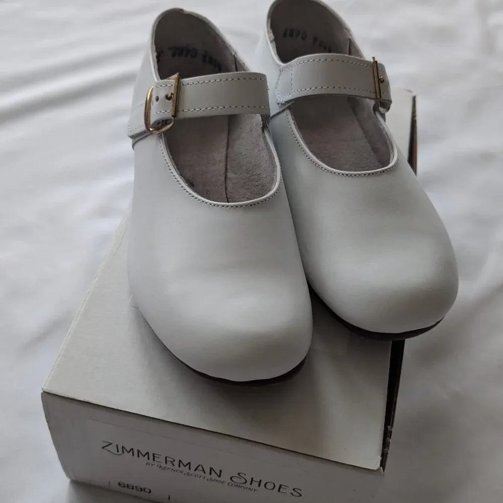 Girls White Zimmerman Shoes - Picture 3 of 10